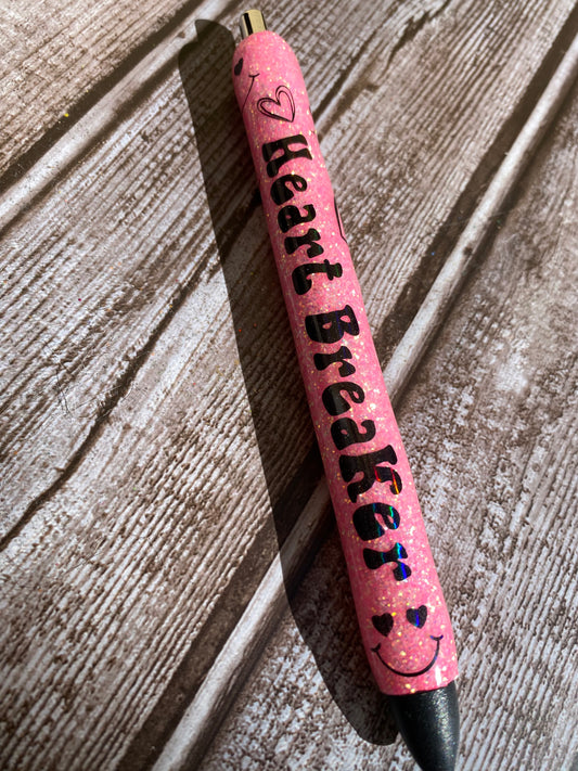 Heart breaker Pink Glitter Pen